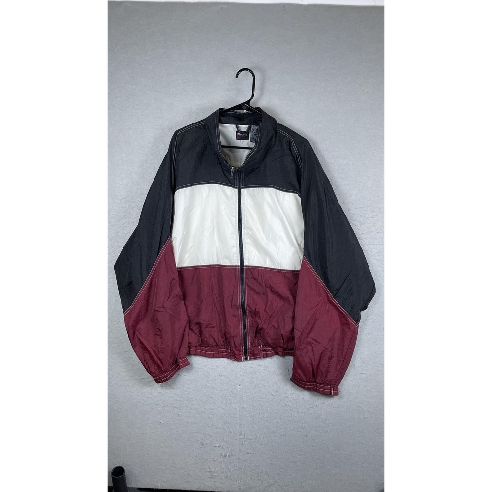 Vintage MacGregor Jacket Mens 2XL Colorblock Windbreaker 90s Full‎ Zip Nylon